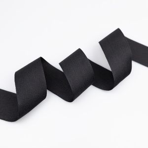 Slīplente eglītes stilā  40mm CO/PES / melns 332