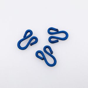 Āķis ar pārklājumu 15x30mm / sinine 340