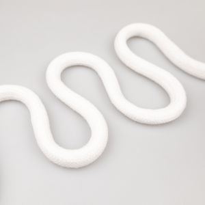 Kokvilnas aukla gluda 16mm / White 101