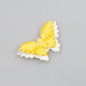3D Piegludināmais motīvs Tauriņš 01 / Dzeltens-Balts