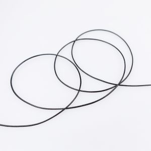 Pīts un pastiprināts aukla 1 mm / 332 Melns