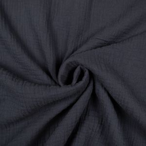 Dubultais kokvilnas audums / 008 Tumši zils