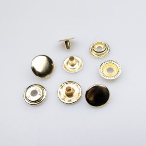 Piešujamas metāla spiedpogas 15 mm / Zelta