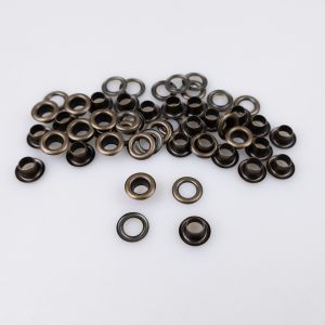 Metāla gredzeni, Luveris ar caurumu 6 mm / Oksīds