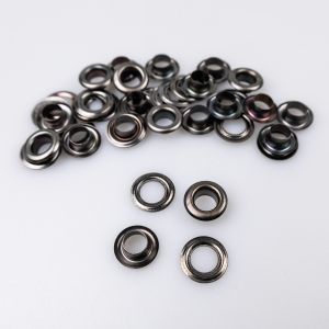 Metāla gredzeni, Luveris 8 mm 20 gab / Melna Niķelis