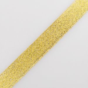 Dekoratīvā lentīte, metālisks 15mm / Zelta