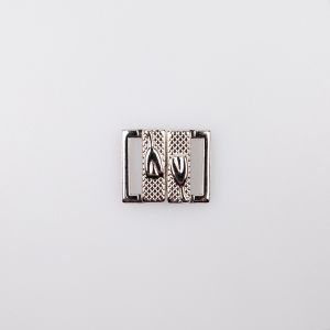 Metāla bikini krūštura aizdare 15 mm / Sudraba