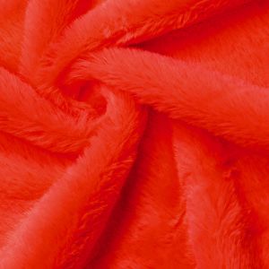 Mākslīgā kažokāda ar īsu spalvu Bunny luxe / Sarkana