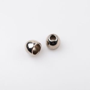 Metāla auklas uzgalis 5mm bumbiņas / Niķelis
