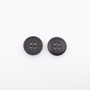Vienkārša poga / 15 mm / Melns