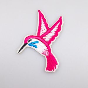 Uzgludināmi motīvs 70 x 70 mm / KOLIBRI / Rozā 144