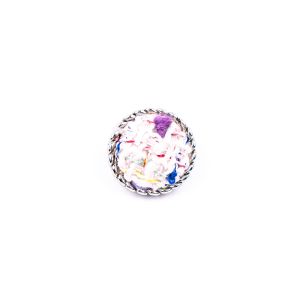 Ar audumu pārklāta pogas / 17 mm