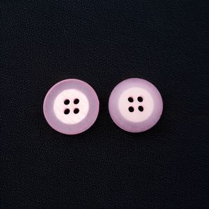 Apaļa poga ar apmalēm 20 mm / Gaiši violets