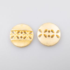Plastmasas poga 23 mm / Dzeltens