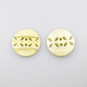 Plastmasas poga 23 mm / Gaiši Dzeltens