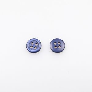 Vienkārša poga / 10 mm / Tumsi Zils
