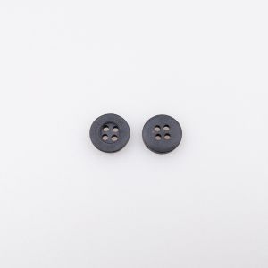 Vienkārša poga / 11 mm / Tumsi Pelēks