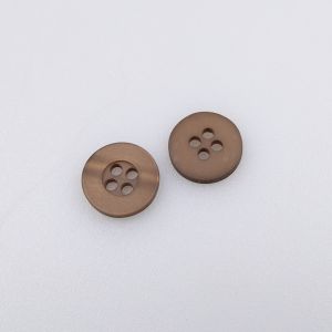 Vienkārša poga  11 mm / Brūns