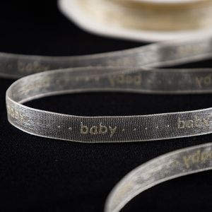 Organza lente "Baby", 10 mm / Dzeltens
