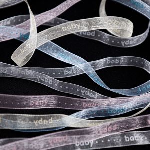 Organza lente "Baby", 10 mm / Dažādas krāsas