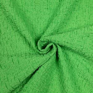 Trikotāža ar burzījuma efektu / Zaļa
