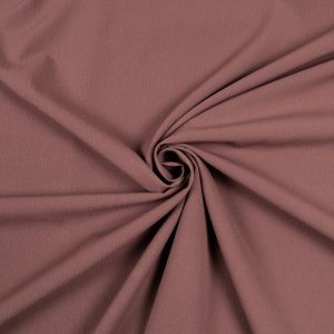 Vienkrāsains mākslīgais zīds "Crepe stretch" / Brūngani violets