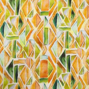 Krāsains mākslīgais zīds Cubism