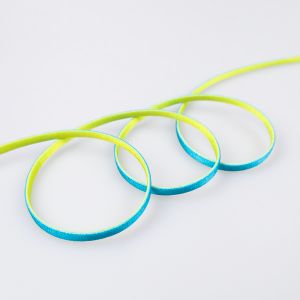 Krūštura plecu siksna elastic 5 mm / 6 Tirkīza/Dzeltens