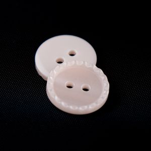 Apaļa poga ar apmalēm 15 mm / Gaiši rozā