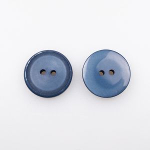 Vienkārša poga 20 mm / Tumši zils