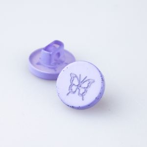 Poga 11 mm / Tauriņš / Violets