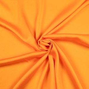Krepēta mākslīgā zīda audums / Oranži