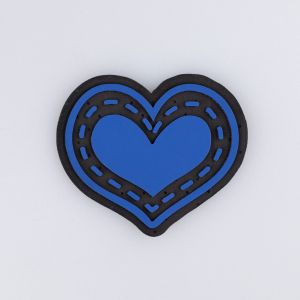 Piegludināmais motīvs PVC / Blue heart