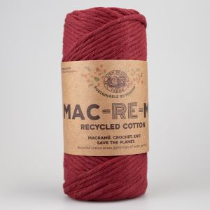 Makrame dzija Mac-Re-Me 200g / 113AE Red Velvet