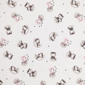 Raibs trikotāžas audums Pūce