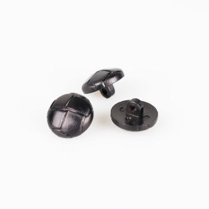 Poga ar kājiņu 17 mm / Melns