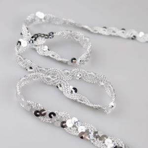 Lente ar fliteriem 10 mm / Sudraba