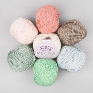 Dzija Stenli Merino Silk 50 g / Dažadi toņi