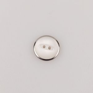 Krekla poga ar spīdīgu malu 15 mm / Caurspīdīgs