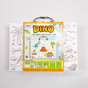 Bērnu mākslas komplekts / Dino koferis