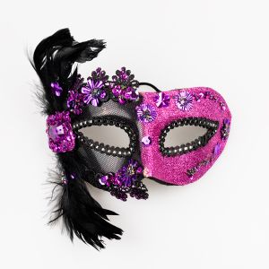 Eleganta karnevāla maska / WFCM3 Fuksia