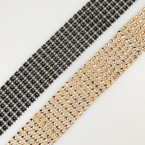 Dekoratīva lente ar akmentiņiem 30 mm / Dažadi toņi