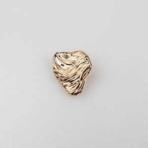 Metala poga  ar kājiņu 20 mm / Zelta