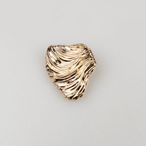 Metala poga  ar kājiņu 25 mm / Zelta