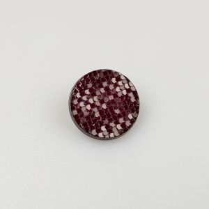 Poga ar kājiņu 20 mm / Tumši sarkans