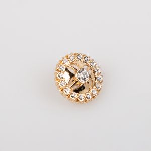 Metala poga  ar kājiņu 11 mm / Zelta