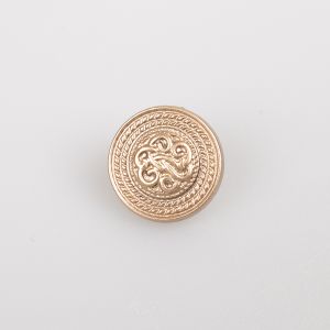 Metala poga  ar kājiņu 15 mm / Antīkās Zelta