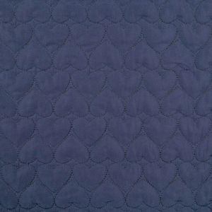 Stepēts audums Sirds / 998 Melns/Zils