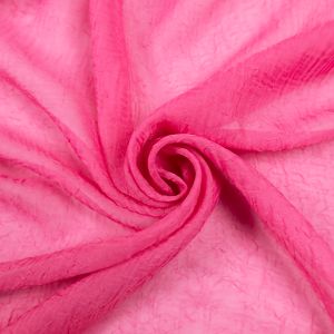 Aizkaru voils ar saburzījuma efektu Diana / Tumši rozā