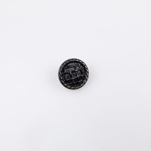 Metala poga  ar kājiņu 18 mm / Vecs sudrabs